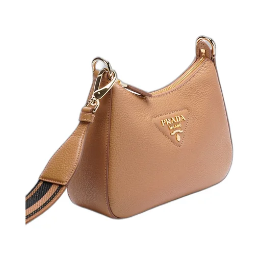 Logo-Lettering Leather Crossbody Bag