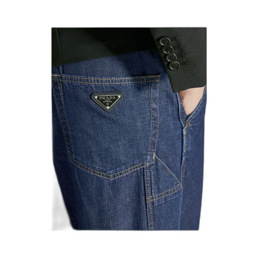 Multi-Pocket Denim Trousers