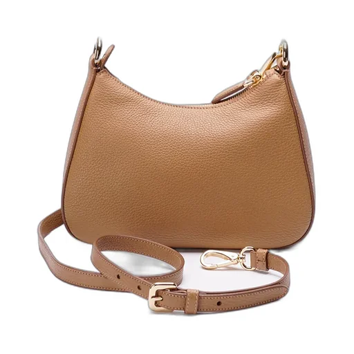 Logo-Lettering Leather Crossbody Bag