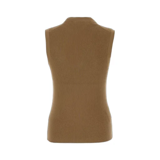 V-Neck Zip Up Knit Vest