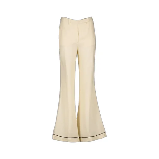 High Waist Tonal Stitched Trousers