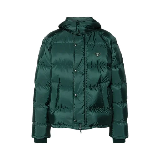 Triangle-Logo Padded Puffer Jacket