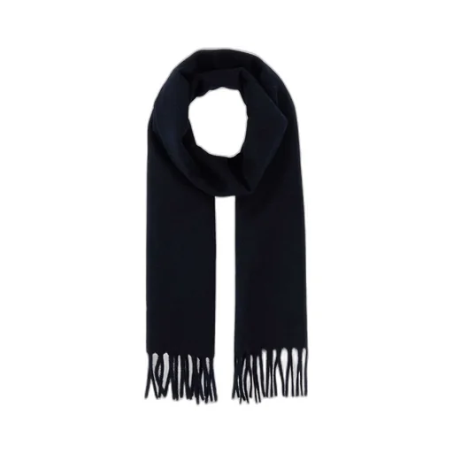 Fringe-Detailed Knitted Scarf