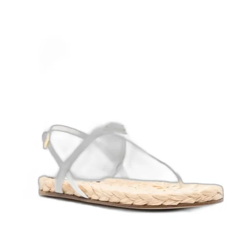 Triangle-Logo Thong Sandals