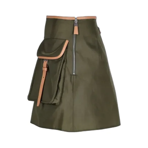 Logo Patch Pocket-Detailed Mini Skirt