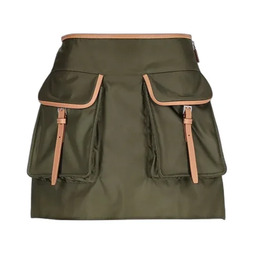 Logo Patch Pocket-Detailed Mini Skirt