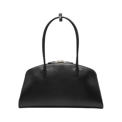 Logo-Detailed Zipped Shoulder Bag