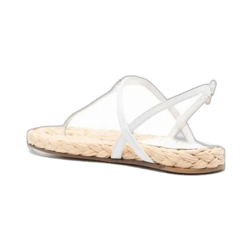 Triangle-Logo Thong Sandals