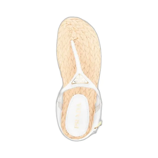 Triangle-Logo Thong Sandals