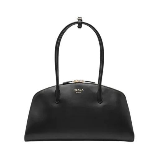 Logo-Detailed Zipped Shoulder Bag