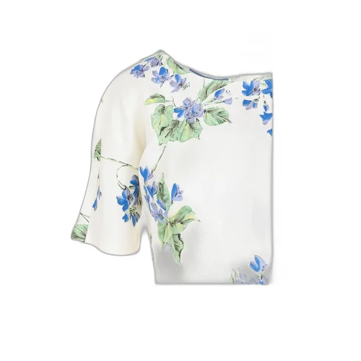 Floral-Print Twill Dress
