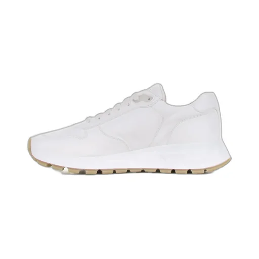 Triangle-Logo Lace-Up Sneakers