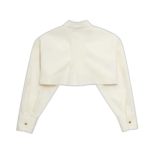 Pintuck-Detail Cropped Jacket