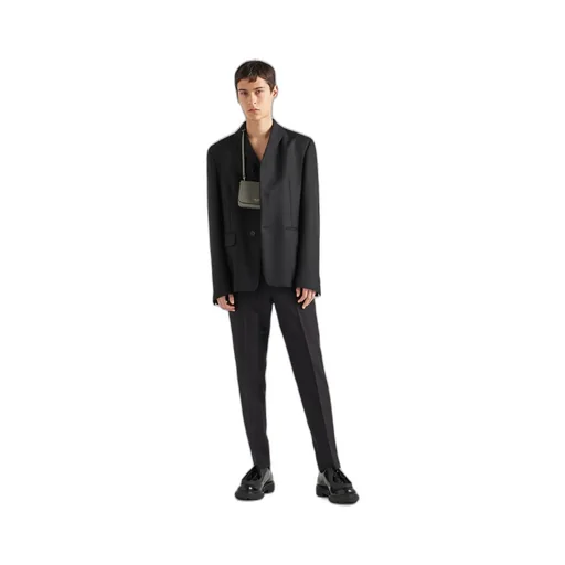 Wool Long-Sleeved Suit Jacket