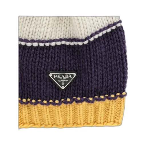 Dome Striped Knitted Hat