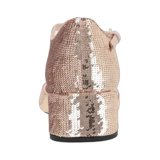 Sequined Round-Toe Pumps