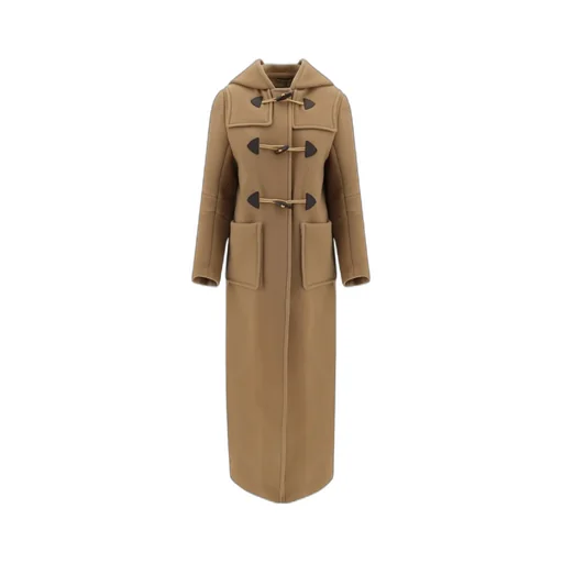 Hooded Long-Sleeved Coat