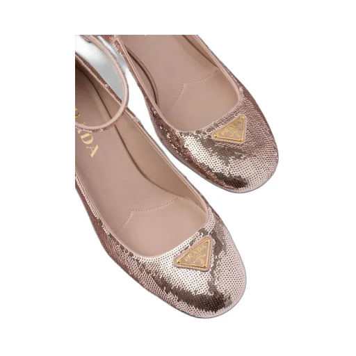 Sequined Satin Pumps