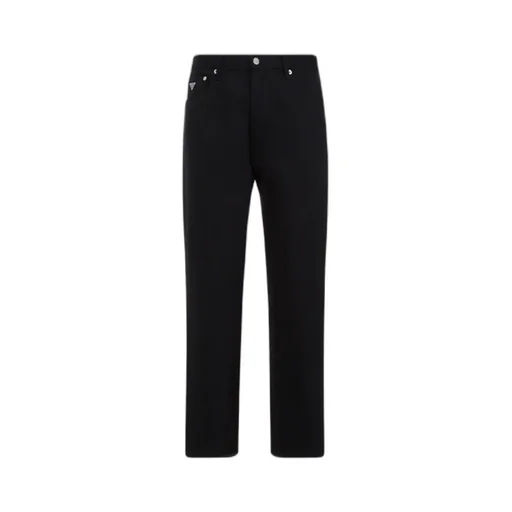 Logo-Patch Straight-Leg Jeans