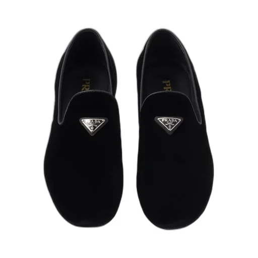 Velvet Slip-On Shoes