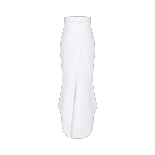 High-Low Hem Cut Midi Skirt