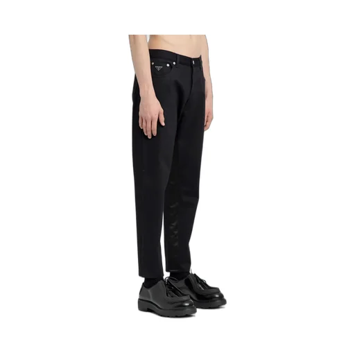 Logo-Patch Straight-Leg Jeans