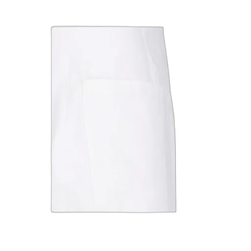 High-Low Hem Cut Midi Skirt