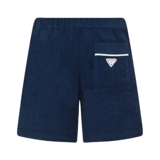 Logo-Plaque Cotton Shorts