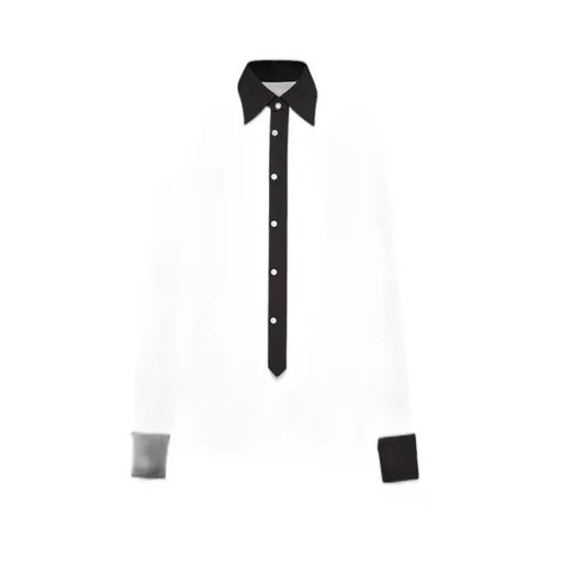 Button Down Straight Hem Shirt