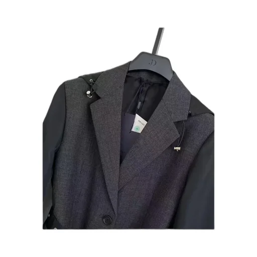 Waistband Single-Breasted Coat