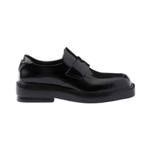 Triangle-Patch Slip-On Loafers