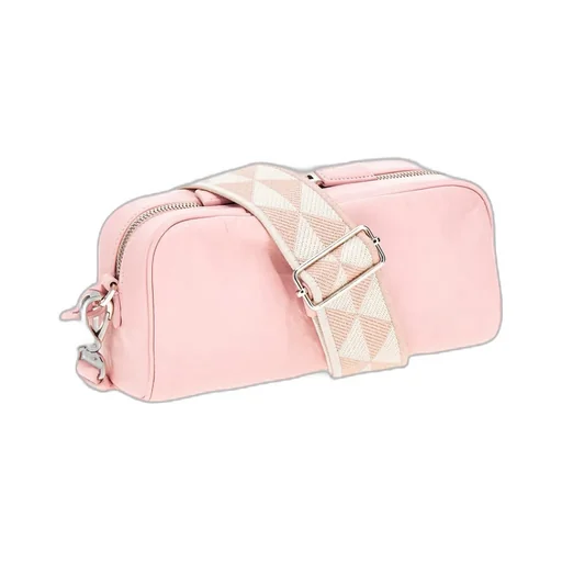 Logo Zipper Crossbody Bag