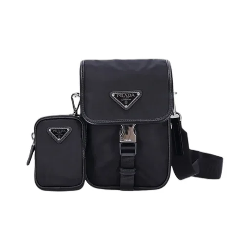 Re-Nylon Flap Messenger Bag