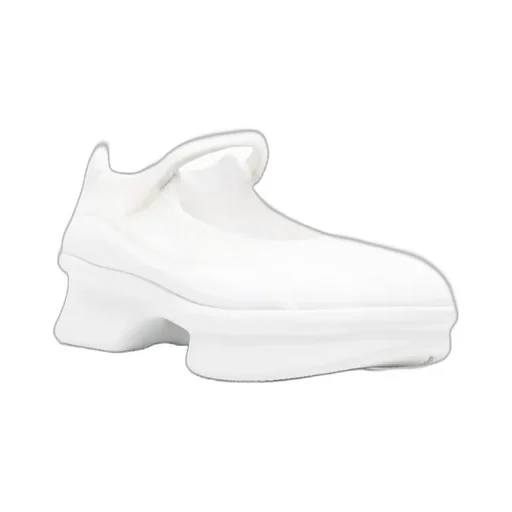 Round-Toe Mesh Ballerinas