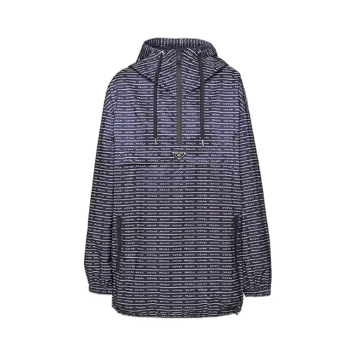 Logo-Print Nylon Blouson Jacket