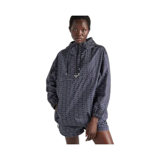 Logo-Print Nylon Blouson Jacket