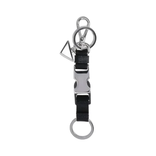 Prada Triangle-Logo Keychain