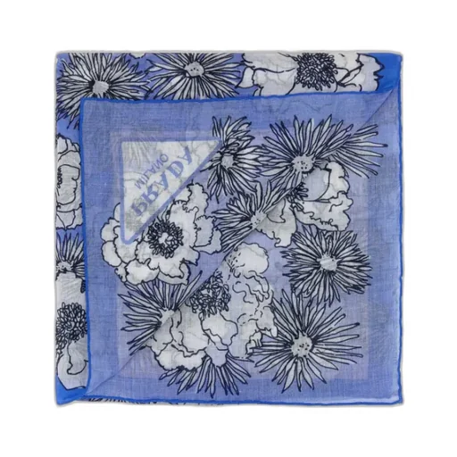 Floral-Print Cotton Scarf