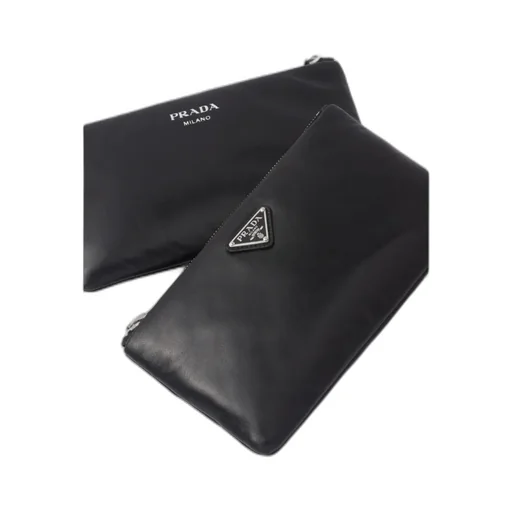 Triangle-Logo Dividable Pouch
