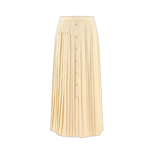 Logo-Jacquard Pleated Skirt