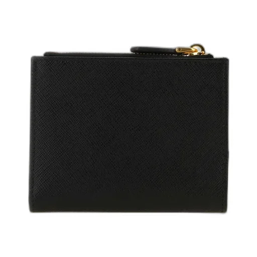 Logo Plaque Leather Wallet