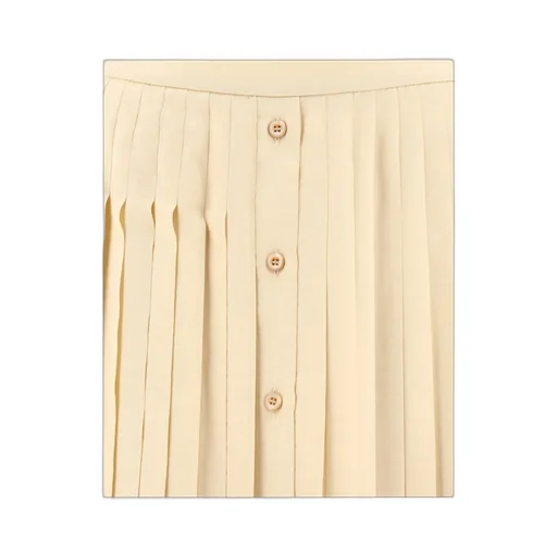 Logo-Jacquard Pleated Skirt