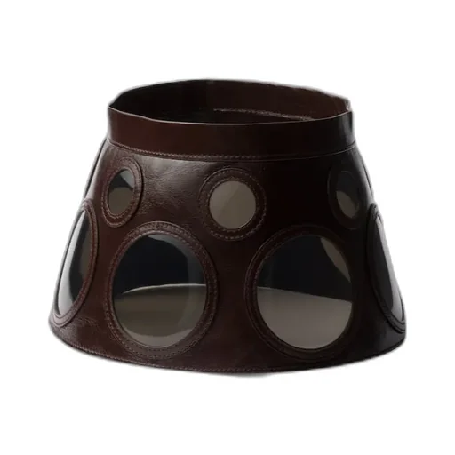 Leather Visor Hat