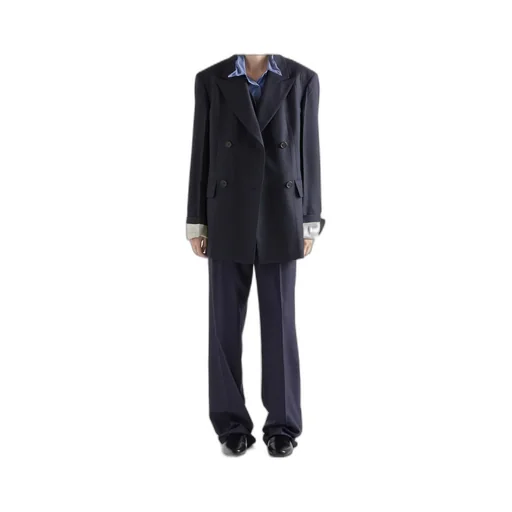 Wool Pinstripe Pants