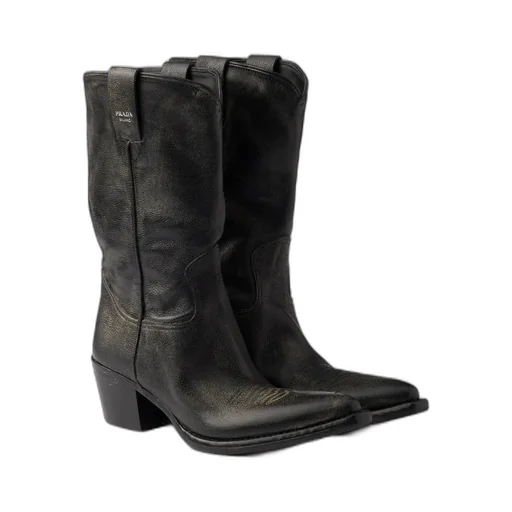 Pointed-Toe Slip-On Boots