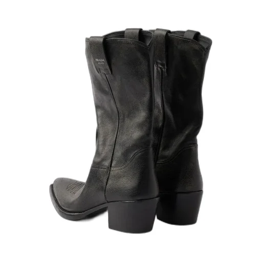 Pointed-Toe Slip-On Boots