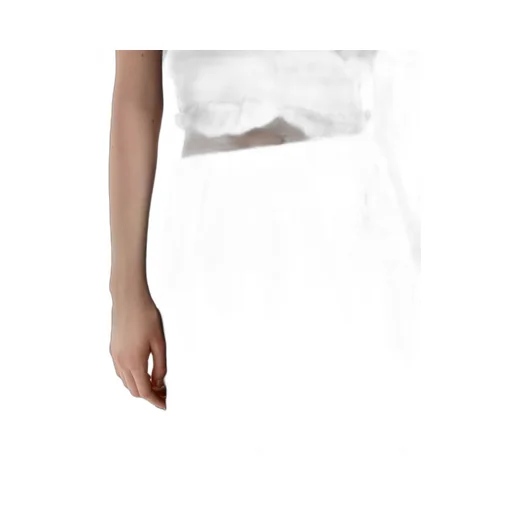 Pleated Stretch Drill Skirt