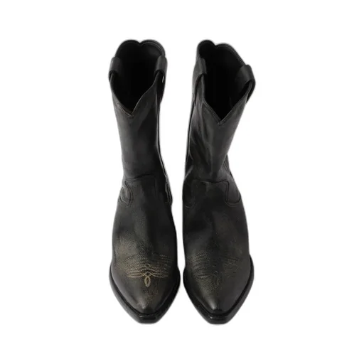 Pointed-Toe Slip-On Boots