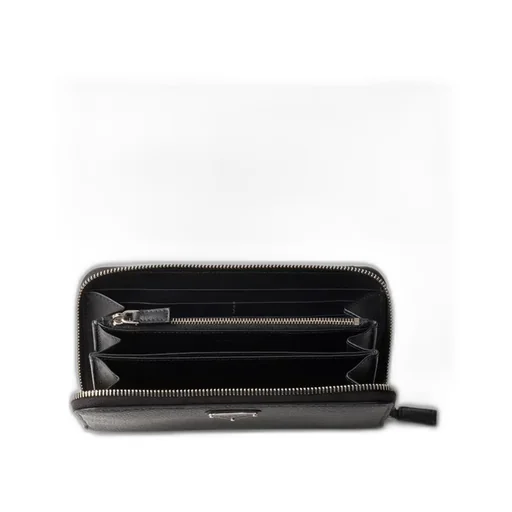 Logo Plaque Zip-Around Wallet
