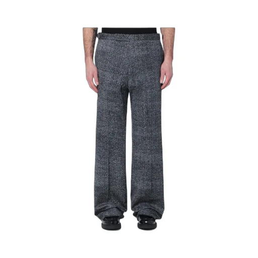 Printed Cotton Gabardine Trousers